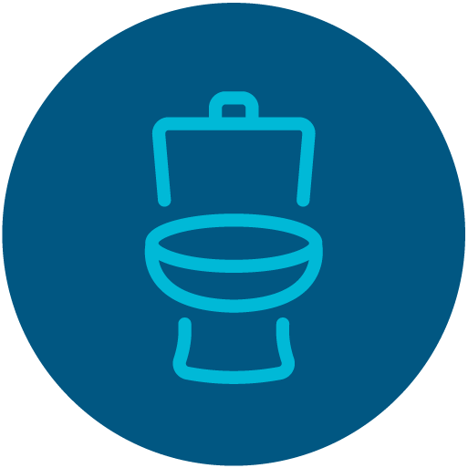 wc, simpel, icoon, ontstopping, loodgieter, blauw, donker, licht, calamiteiten, lekkage